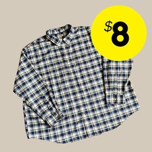 St John's Bay Plaid Iron Free 4XL Shirt
